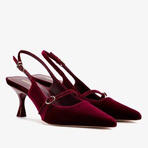 Ines Pump In Wine Velvet